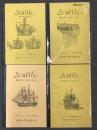 会報誌　Scuttle: グループA 帆船編　①第58号 / ②第60号 / ③第61号 / グループC 帆船・艦船・総合編　④第66号　計4冊セット