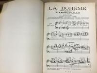 オペラ楽譜 LA BOHEME ラ・ボエーム  
RUGGERO LEONCAVALLO ルッジェーロ・レオンカヴァッロ