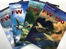 洋書　Monographs 1: Focke-Wulf FW 190 Vol. I / Monographs 4: Focke-Wulf FW 190 Vol. Ⅱ / Monographs 5: Focke-Wulf FW 190 Vol. Ⅲ / Monographs 6: Focke-Wulf FW 190 Vol. IV　4冊セット
