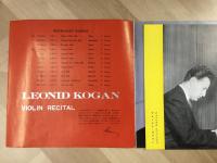 レオニード・コーガン バイオリン演奏会 1958年 パンフレット 
LEONID KOGAN 