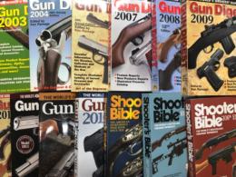 洋書　Gun Digest 2003 / Gun Digest 2004 / Gun Digest 2005 / Gun Digest 2007 / Gun Digest 2008 / Gun Digest 2009 / Gun Digest 2010 / Gun Digest 2011 / Gun Digest 2012 / Gun Digest 2016 / Shooter's Bible 100th Edition / Shooter's Bible 105th Edition / Shooter's Bible 106th Edition　13冊セット
