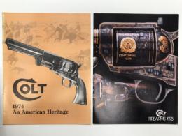 コルト社 英語版カタログ 2部セット:　Colt 1974 An American Heritage / Colt Firearms 1978