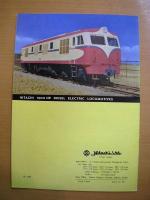 鉄道車両カタログ HITACHI 1900 HP ELECTRIC LOCOMOTIVES
