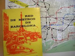 海外鉄道会社パンフレット　RED DE METROS DE BARCELONA　地下鉄バルセロナのネットワーク