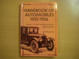洋書　Handbook of Automobiles 1925-1926: 385 illustrations　