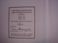 洋書　A RECORD OF GRAND PRIX AND VOITURETTE RACING　Vol.7/8　2冊セット