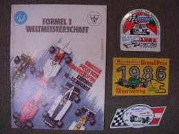 フォーミュラワン プログラム　オーストリアグランプリ　ツェルトベク　1986年8月15～17日