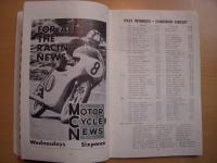 バイクレースプログラム　35th Classic International ULSTER GRAND PRIX　10 August 1963