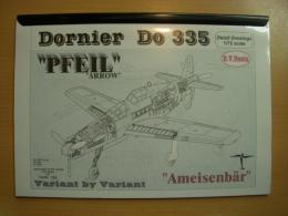 洋書　Dornier Do 335  PFEIL : scale plans 1/72