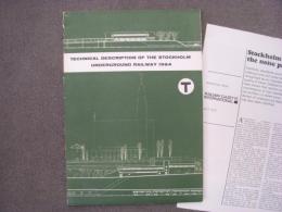 洋書　Technical Description of the Stockholm Underground Railway 1964