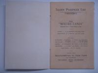 洋冊子 CUNARD LINE : PASSENGER LIST