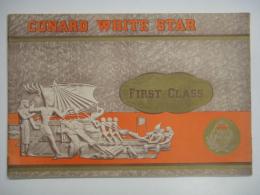 パンフレット CUNARD WHITE STAR : FIRST CLASS