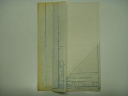 鉄道 青焼図面 CAB ARRANGEMENT 東京芝浦電気株式会社 1969年