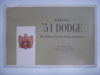 自動車カタログ '54 new DODGE : the Dodge with more than ever before