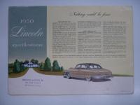 自動車カタログ Presenting The 1950 Lincolns : Nothing could be Finer