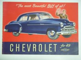 自動車カタログ The most Beautiful Buy of all : CHEVROLET for '49