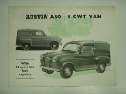 自動車カタログ AUSTIN A30/5 CWT VAN : With 60 cubic feet load capacity