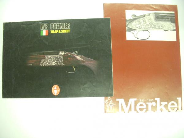 猟銃カタログ・リーフレット・チラシ8点、ナイフカタログ1点 計9点