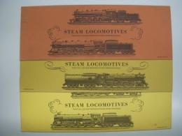 鉄道イラスト : STEAM LOCOMOTIVES : Two Full Colour Reproductions From Drawings : Series100 C.P.R. ，102 C.P.R.，103 C.P.R. 3点セット