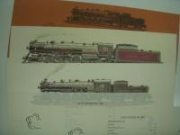 鉄道イラスト : STEAM LOCOMOTIVES : Two Full Colour Reproductions From Drawings : Series100 C.P.R. ，102 C.P.R.，103 C.P.R. 3点セット
