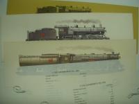 鉄道イラスト : STEAM LOCOMOTIVES : Two Full Colour Reproductions From Drawings : Series100 C.P.R. ，102 C.P.R.，103 C.P.R. 3点セット