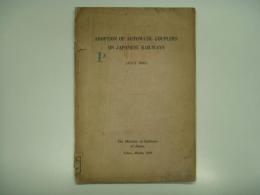 英文小冊子: ADOPTION OF AUTOMATIC COUPLERS ON JAPANESE RAILWAYS(JULY 1925): THE MINISTRY OF RAILWAYS OF JAPAN. TOKYO MARCH 1928