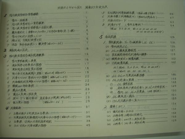 列車ダイヤから見た運転85年史: 旭川局運転研究同好会 / 菅村書店 