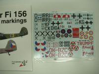 洋書　Fieseler Fi 156 colours & markings 1/72 Scale Decals