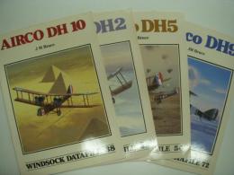 洋書　Windsock Datafile 38: Airco DH 10 / Windsock Datafile 48: Airco DH 2 / Windsock Datafile 50: Airco DH 5 / Windsock Datafile 72: Airco DH 9　4冊セット