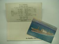 進水記念絵葉書　HELLEING LINES LIMITED: M.S. ATHINAI: MAR. 21, 1956: IINO Shipbuilding Engineering Co, LTD. Maizuru Shipyard