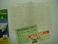 公式プログラム: '72 FUJI GRAND CHAMPION SERIES No.2: 富士300マイル: / 予選結果表 / 抽選券 / 入場券 付き
