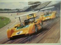 モータースポーツ絵画: TEAM FORMATION: by Michael Turner