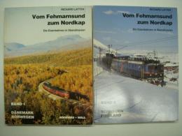 洋書　Vom Fehmarnsund bis zum Nordkap: Die Eisenbahnen in Skandinavien: BAND 1 / BAND 2　2冊セット
