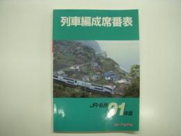 列車編成席番表: JR・私鉄 91年版