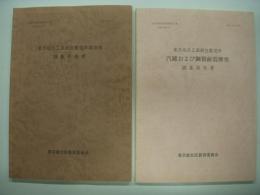 文化財研究紀要別冊: 東京砲兵工廠銃包製造所建造物調査報告書 / 東京砲兵工廠銃包製造所: 汽罐および鋼製耐震煙突調査報告書　2冊セット