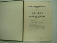 洋冊子　Spare Parts Catalogue for Jaguar MK. VII MODELS (2nd Edition): Publication J.21: Published July 1957: Price 12/6