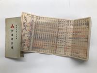 三菱銀行 列車時刻表 昭和6年4月訂補 / 昭和7年9月訂補 / 昭和8年10月訂補 / 昭和9年12月改正 / 昭和12年7月　5部セット