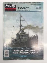 洋雑誌　Mały Modelarz: Matiy Modelarz 7-8-9-2009: Brytyjski Pancernik HMS "Dreadnought: Skala 1:200