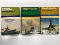 洋書　French Warships of World WarⅡ / Italian Warships of World WarⅡ / German Warships of World WarⅡ　3冊セット