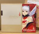 白亜右月 WORKS 「flamboyant」　初版 箱・イラスト解説シート・両面イラストピンナップ2種付き　イラスト集 画集　
