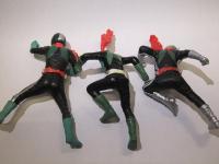 仮面ライダー カプセルトイ ライダーキック 3種セット 仮面ライダー1号 2号
