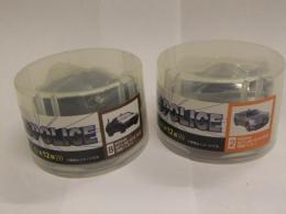 THE POLICE NISSAN SKYLINE GT-R 2種セット R32覆面・R34覆面　プルバックカー 缶コーヒー付録