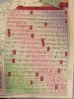 東京精測新図 明治21年 東京高崎乃前橋間鉄道線路略図 約50x71センチ 和田米三印刷 大村恒七