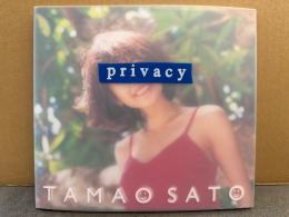 さとう珠緒 写真集 「privacy プライバシー TAMAO SATO」　初版　クリアカバー　ビキニ