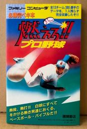 「燃えろ‼︎ プロ野球」　初版　ゲーム攻略本　ファミリーコンピュータ　ファミコン　必勝完ペキ本