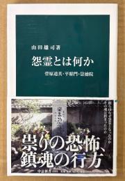 山田雄司 「怨霊とは何か 菅原道真・平将門・崇徳院」　帯付き　中公新書