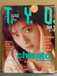 T.Y.O. ティー・ワイ・オー 1989年3月 Vol.12　森高千里 巻頭特集 18p・両面ピンナップ2種（吉田真里子/本田理沙/坂上香織/中山忍）付　渡辺満里奈・小川範子・酒井法子・国生さゆり・生稲晃子・浅香唯・小沢なつき/哀川翔 他 TYO