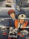 機動警察パトレイバー・鎧伝サムライトルーパー　アニメ雑誌 アニメディア付録　両面ポスター　約72x51センチ 