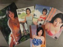 小向美奈子 ミニクリアファイル＋生写真＋ステッカー3種4枚　セット