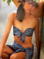 栗原景子 写真集 「熱色」　初版 帯・管理カード付き　モデル/キャンギャル/女優